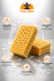 (2 Pieces) Natural Perforated Car Wash Sponge, Car Foaming Sponge, Multi-Purpose Sponge - 2