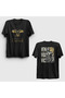 Unisex Black Veni Vidi Vici Julius Caesar Back Printed T-Shirt 563488Tt