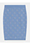 Wool blend rhinestones skirt - 2