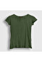 Women's Khaki Plain Unprinted T-Shirt 59010Tt