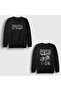 Unisex Black Useless Dio Brando Jojo Back Printed Sweatshirt 589700Tt