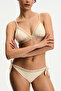 Pastel Beige Kaia Triangle Fit Bikini Top - 5