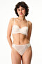 Cream Pink Lotus Essentials Bra - 5