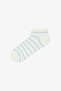 Renklied Thin Stripes 5-Piece Booties Socks - 5