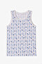 Boy's Off-White Sardines Fish Patterned 2-Piece Undershirt - 2