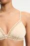 Pastel Beige Kaia Triangle Fit Bikini Top - 3