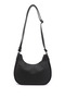 Women's Black Long Strap Shoulder Bag - 5