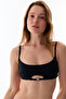 Black Hearth Bandeau Bikini Top