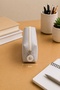 Pen Holder Beige Single Pocket Crinkle Waterproof Crinkle Fabric Single Compartment Pen Case - 2