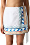 White Santorini Ethnic Patterned Skirt