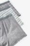 Men's Soft Grid Geometric Patterned 3-Piece Boxer - 5