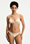 Pastel Beige Kaia Triangle Fit Bikini Top