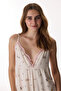 Beige Margot Patterned Nightgown - 2