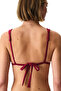 Burgundy Evelyn Triangle Glitter Bikini Top - 2