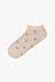 5 Pairs of Cotton Heart Patterned Ruffle Booties Socks - 2