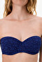 Navy Blue Bloom Lace Bra - 4