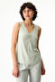 Light Green Serenity Solid Athlete Pajama Top - 4