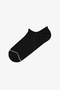 Black Basic Mesh Cotton Glitter 3 Pairs Sneaker Socks - 2