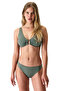 Green Rana Hot Textured Bikini Top - 2