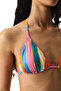 Katelyn Triangle Striped Bikini Top - 4