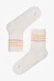 Girl's Marsmelov Posh Striped Cotton 3-Pair Socks - 3