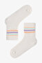 Girl's Marsmelov Posh Striped Cotton 3-Pair Socks - 2