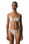 Kourtney Minimal Striped Bikini Top - 5