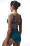 Petrol Green Lal Underwire Corset Swimsuit - 4