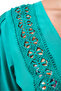 Green West V-Neck Beach Top - 5