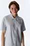 طقم بيجامة منقوشة بأكمام قصيرة من Blue Comfortable Club Gingham - 2