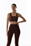 Brown Flexline Fixed Pad Sports Bra - 2