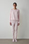 Light Pink Ellie Thermal Effect Pajama Top - 2