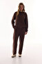 Brown Crew Neck Oversized Modal Sweatshirt - 4