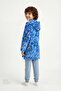 Midnight Blue Boy's Yeti Monster Patterned Dressing Gown - 2