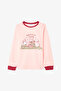 Girl's Friendmass Food Patterned Long Sleeve Cotton 2-Piece Pajama Set - 3