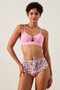 Filipa Floral Patterned High Waist Bikini Bottom