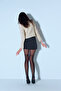 Shiny Stripe Black Pantyhose-Pentilicious - 2