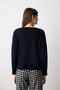 Alia Dark Black Sweatshirt Pajama Top - 4