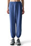 Blue Silk I Touch Silky Touch Contrast Detailed High Adjustable Waist Sweatpants - 2