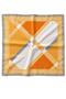 Minimal Geometric Line Pattern Mustard-Beige Soft Bandana Scarf 50X50 cm - 4