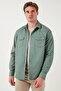 Cotton Regular Fit Double Pocket Shirt Men's Shirt Cf24W116927 - 4