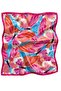 Wing Pattern Pink-Orange Soft Bandana Scarf 50X50 cm - 6