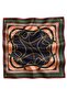 Chain Pattern Brown-Green Soft Bandana Scarf 50X50 cm - 5