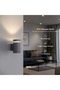 Gala Mono Glass Detailed Aluminum One-Way Wall Sconce Anthracite - 2