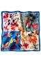Patchwork Flower Garden Pattern Blue-Powder Soft Bandana Scarf 50X50 cm - 5