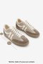 Women's Sneakers Lace-Up Flat Sole Sneakers Tiyone Taupe Suede Ecru - 8