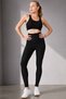 Corset Leggings Slimming Black Leggings - Adjustable Buckle Design - 5
