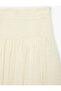 A-Line Pleated Plaid Beige Girls' Skirt 7Wkg70026Aw - 5