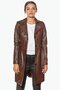 Jammi Brown Leather Coat