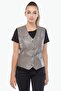 Genuine Leather Women's Leather Vest Taupe